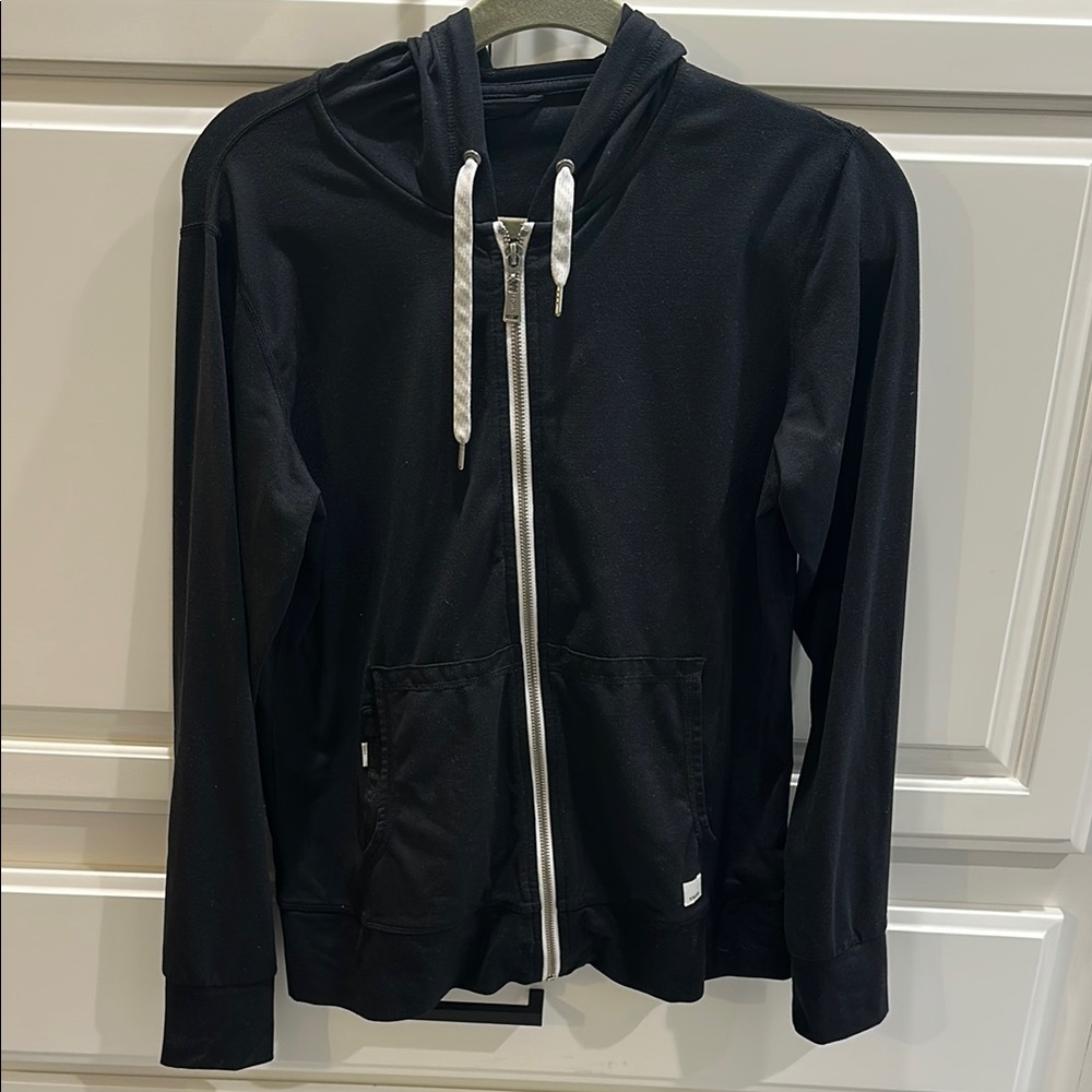 Vuori Black Zip-Up Hoodie